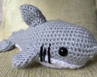 Crochet Shark, Crocheted Shark, Crochet Shark Plush, Crochet Amigurumi, Amigurumi Shark, Shark Amigurumi, Handmade Shark Plush, Shark Gift