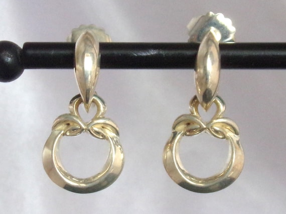 Ann King Sterling Silver Flower Hoop Earrings