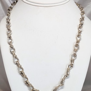 Vintage Sterling Silver Mexican Necklace - Etsy