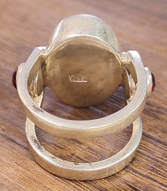 Sterling Silver Agate Ring - image 7