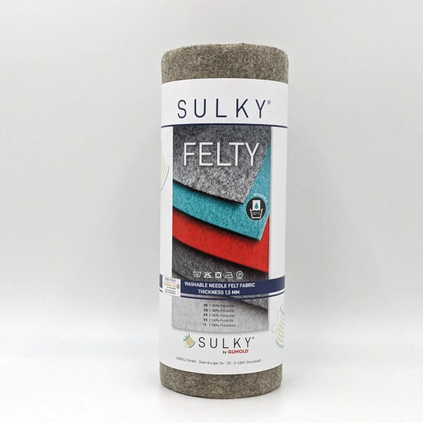 Filz Sulky Felty Gunold Stickfilz Nähen waschbar vegan Beige Marmoriert