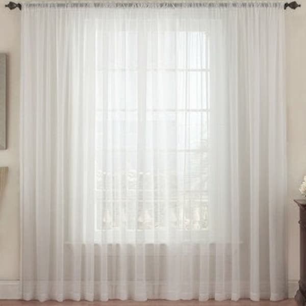 Tulle curtain Custom sheer curtains Modern Farmhouse Country Shabby chic Window decor Wedding drapes. Nursery curtains