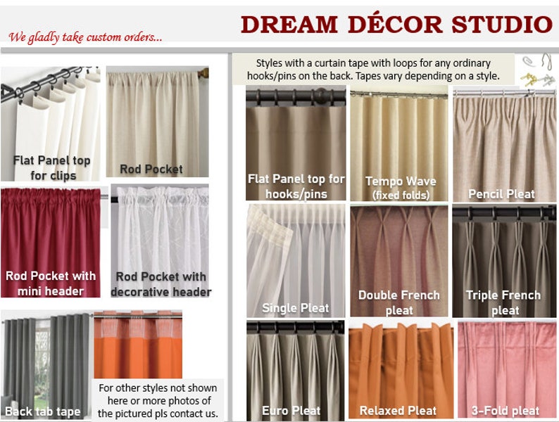 Textured Semi Sheer Curtains of the Linen Look. Semi-sheer | Etsy