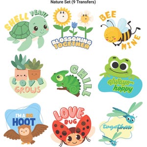 Bügelbild Vinyl Designs für Baby Strampelanzug | 9 Aufkleber | Babyparty-Dekorationsaktivität Bild 6