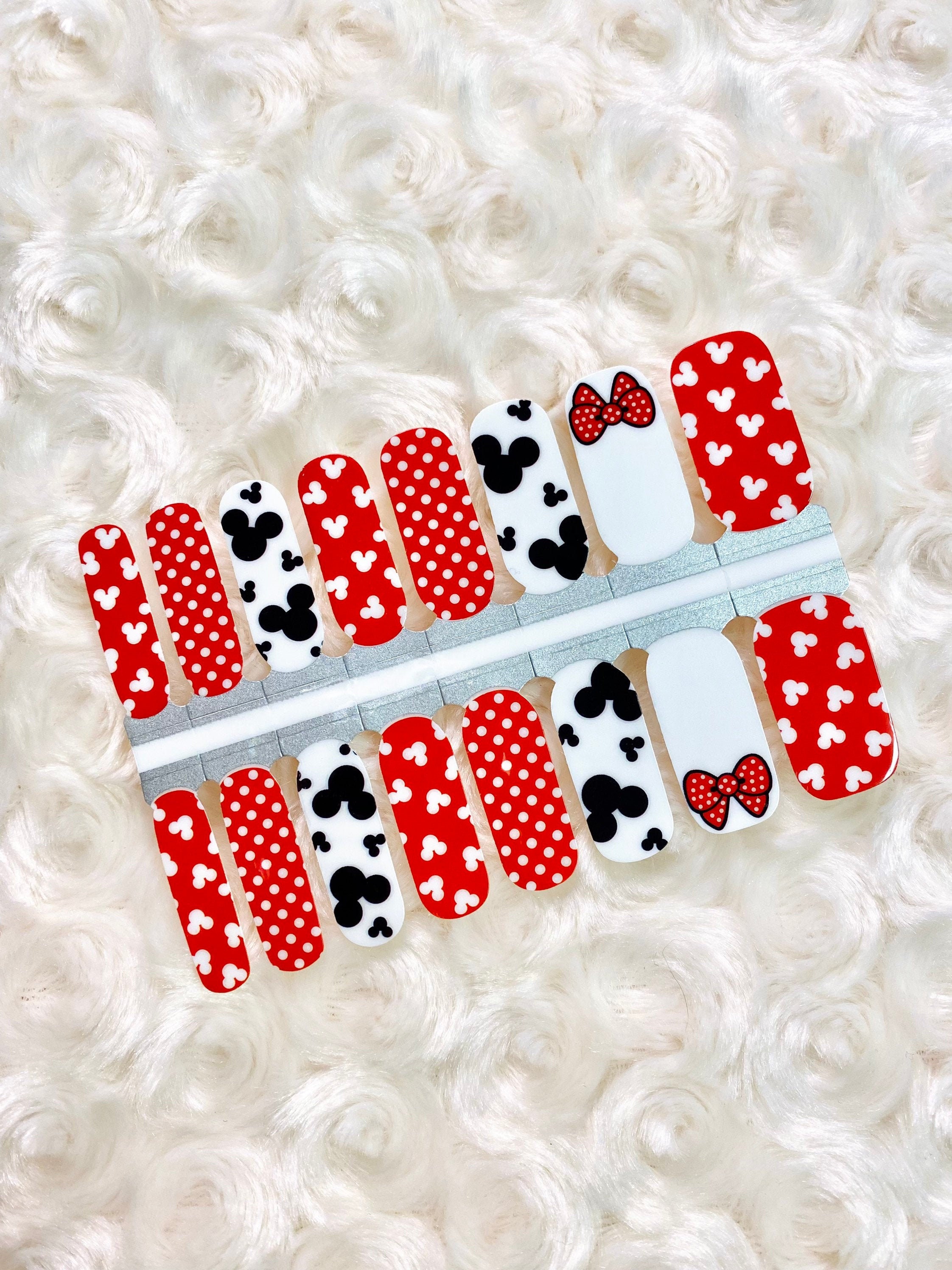Hidden Mickeys Disney Inspired Nail Wrap / Disney Nail Stickers / Dis…