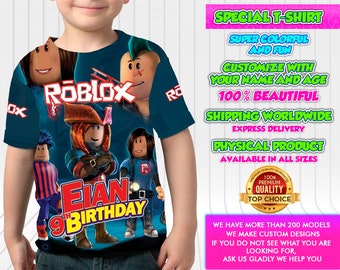 Roblox Tshirt Etsy - roblox birthday shirt roblox party tshirt roblox outfit roblox tee roblox family shirt roblox custom party shirt
