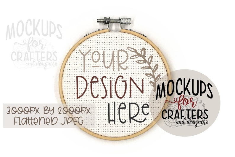 Download Cross Stitch Hoop Embroidery Hoop MOCK-UP digital file | Etsy
