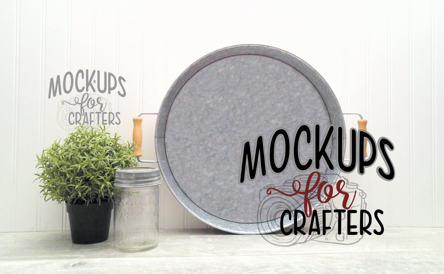 MOCKUP Round Tray Dollarama Cricut Silhouette Vinyl Etsy Canada