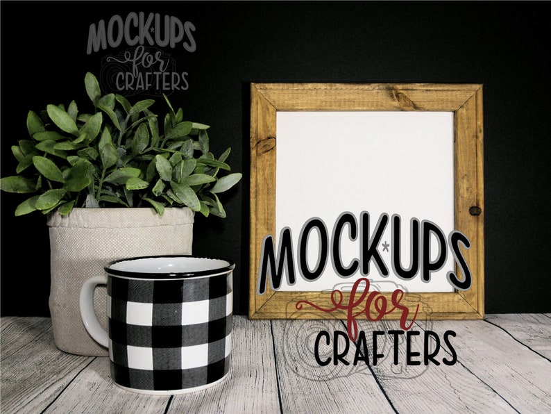 Download Reverse Canvas Mockup Cricut Silhouette | Etsy