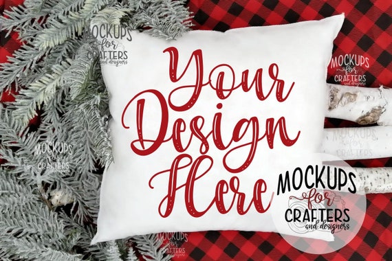 Download Pillow Cushion Christmas Winter Mock Up Cricut Etsy