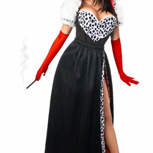 Costume Lovers 🌕 — Cruella De Vil (Emma Stone) Red dress.. Cruella