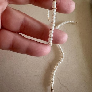 Perle Gold Finish Kan-Kette / Ohrstützen - indischer / pakistanischer Schmuck