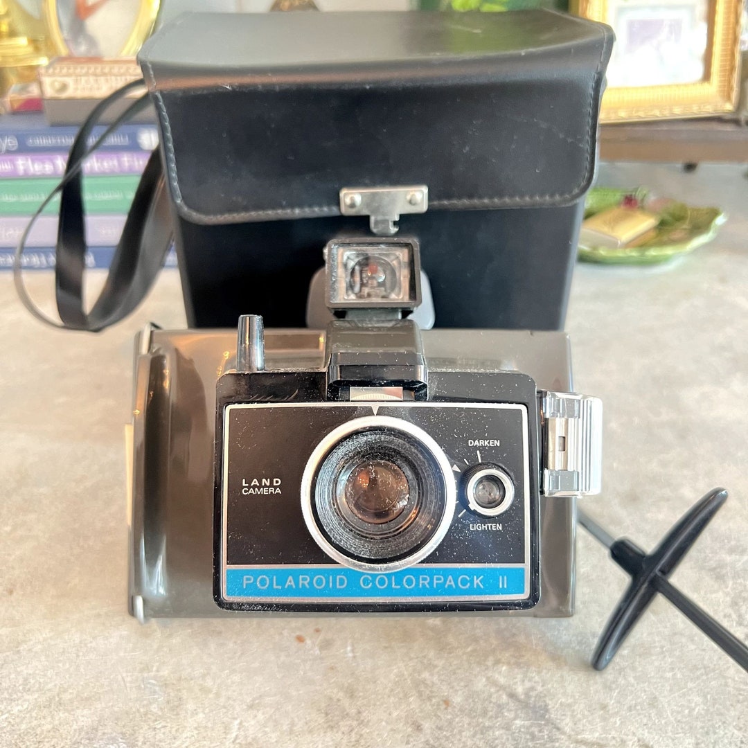 london, england, 05/09/2019 A retro polaroid colorpack 80 colour camera instant