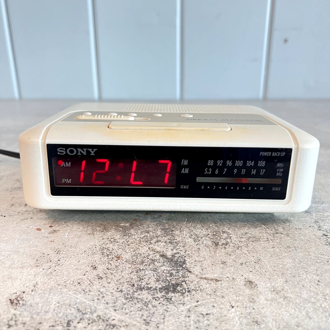Sony Dream Machine Electronic Digital Clock Radio Model ICF0240 Etsy