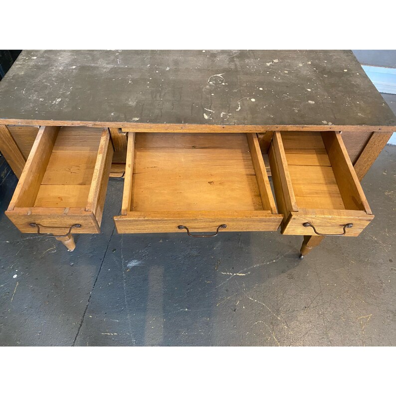 Antique Farmhouse Kitchen / Possum Belly Table / Bakers Table Etsy