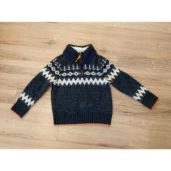 Mini Boden Sz. 3 4 Years Gray White 