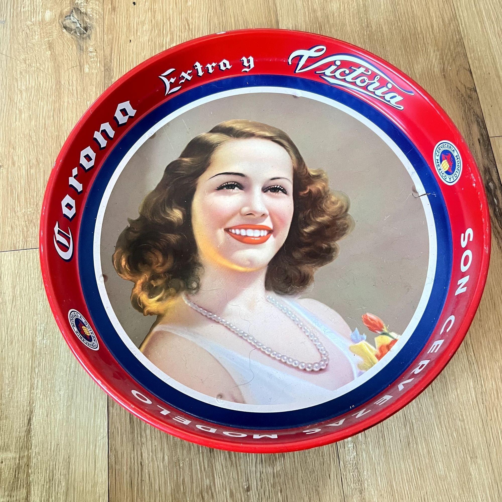 ☆レトロポップ☆Corona Extra Victoriaメタルビールトレイ