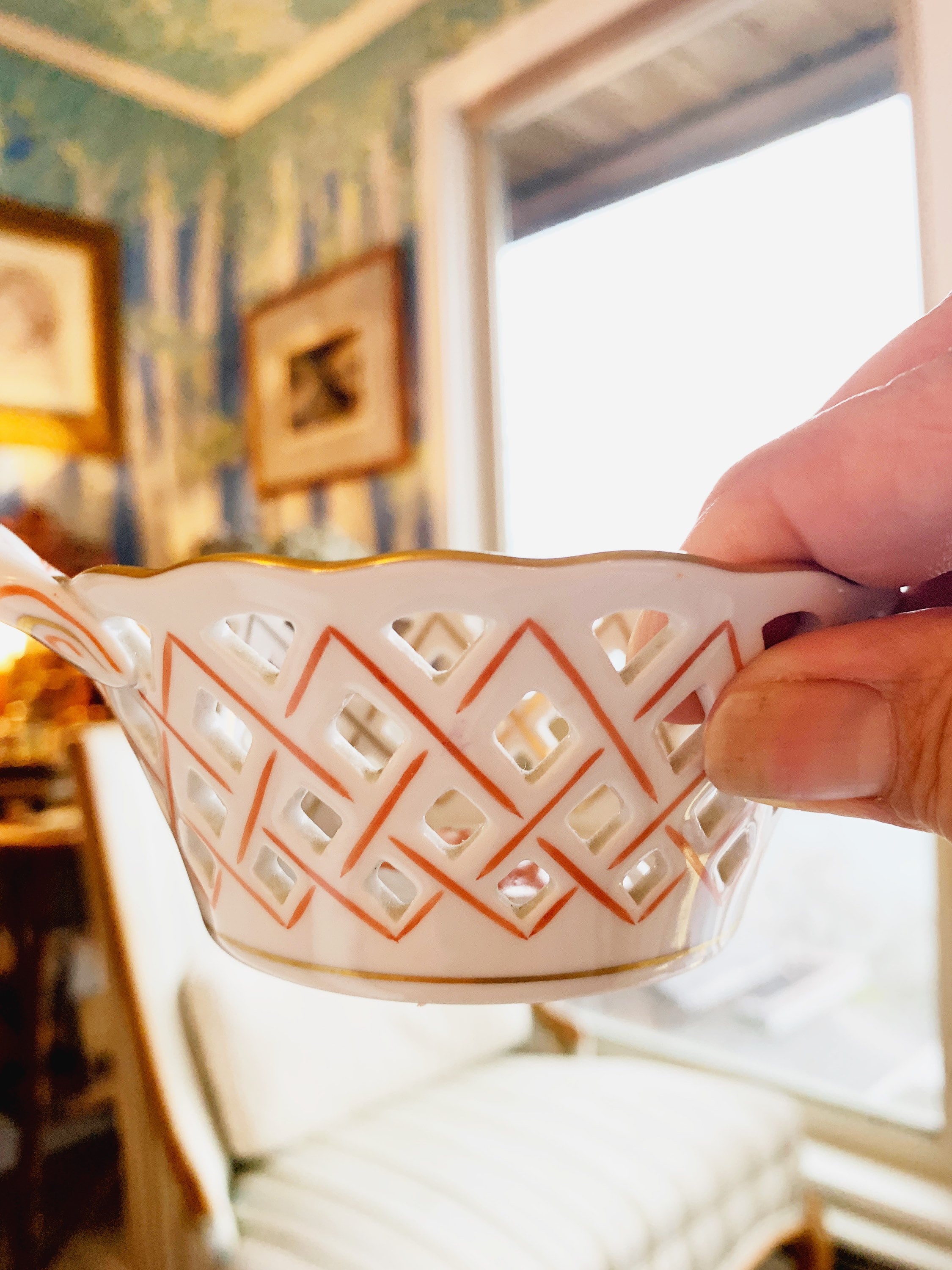 Herend Porcelain China Basket and Lidded Trinket Box - Etsy