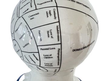 Vintage Phrenology Coin BANK Head Bust by L.N. Fowler