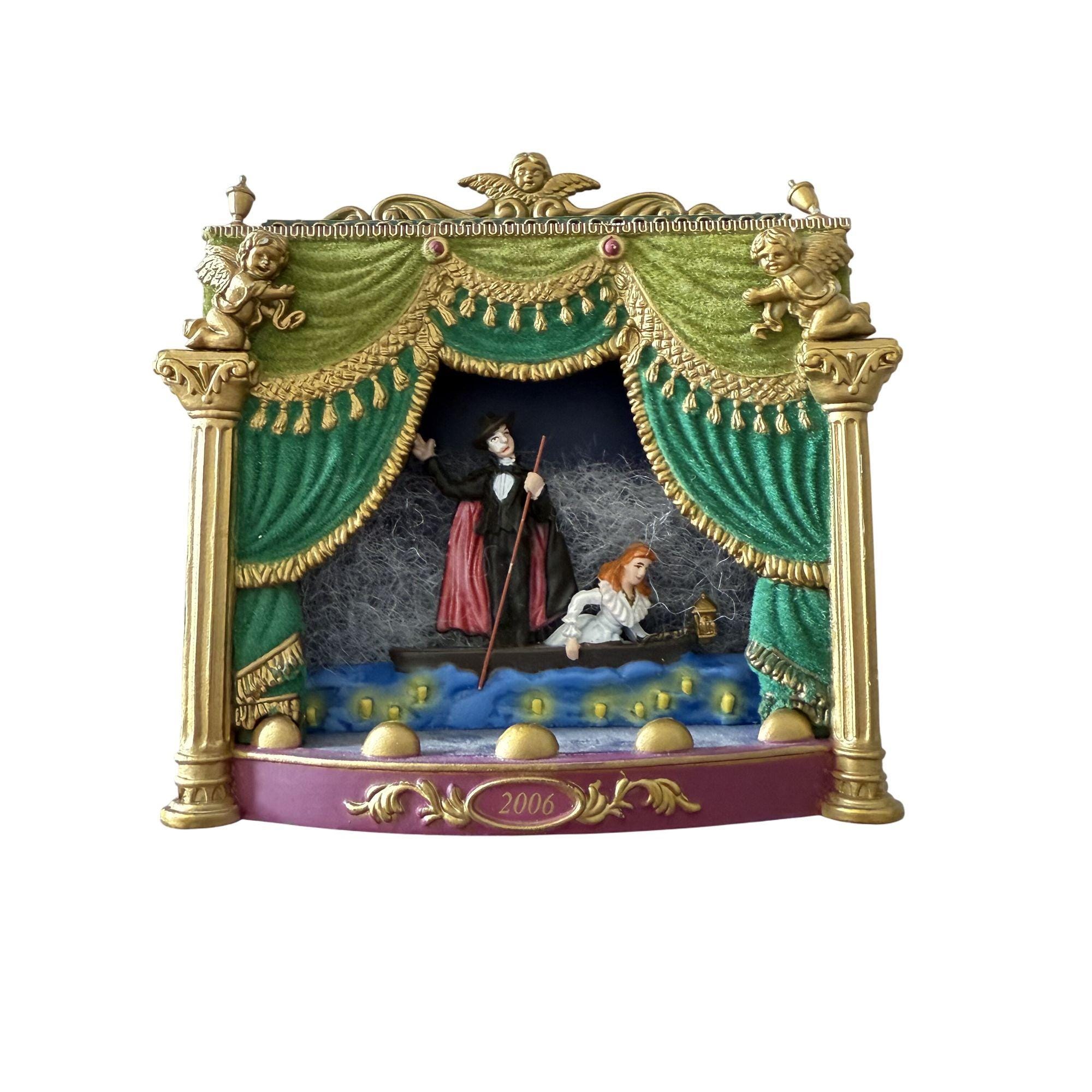 Phantom Of The Opera Musical Theater Stage Scene Ornament 2006 Hallmark Electronic Battery Operated Working Collectible