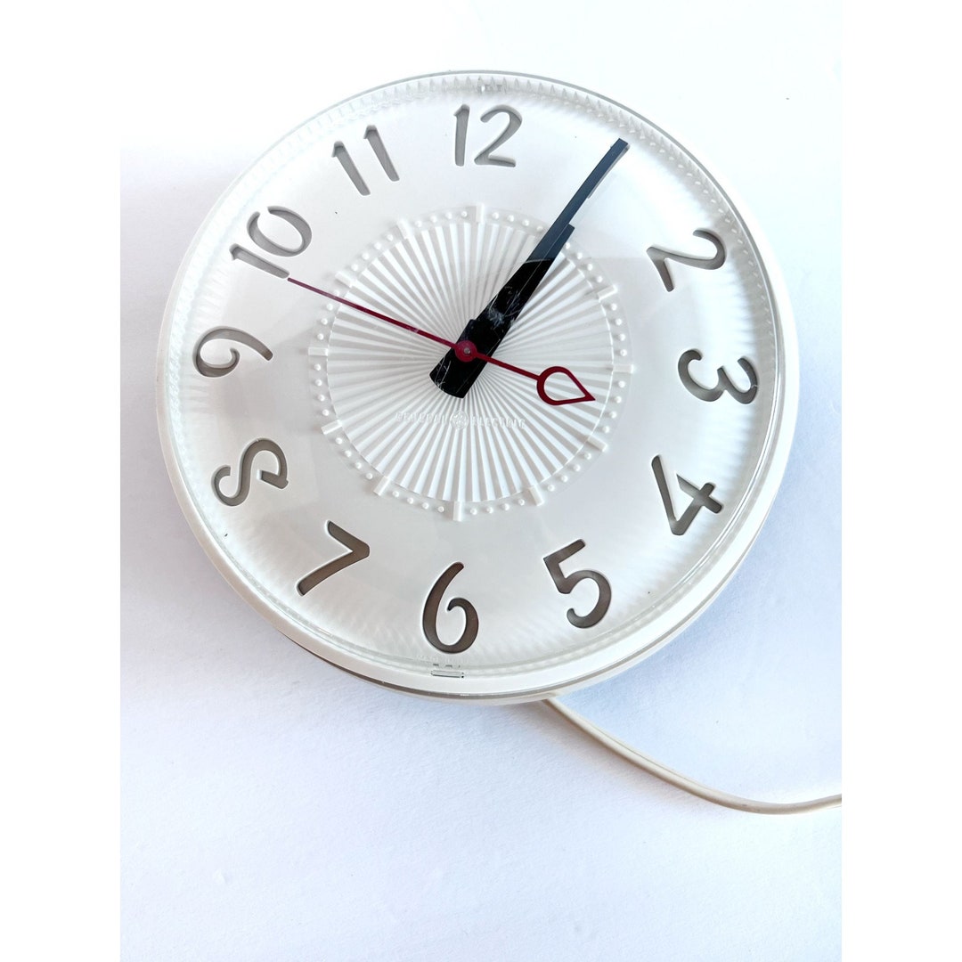 Retro 6 Mid Century Modern General Electric Kitchen Clock Etsy