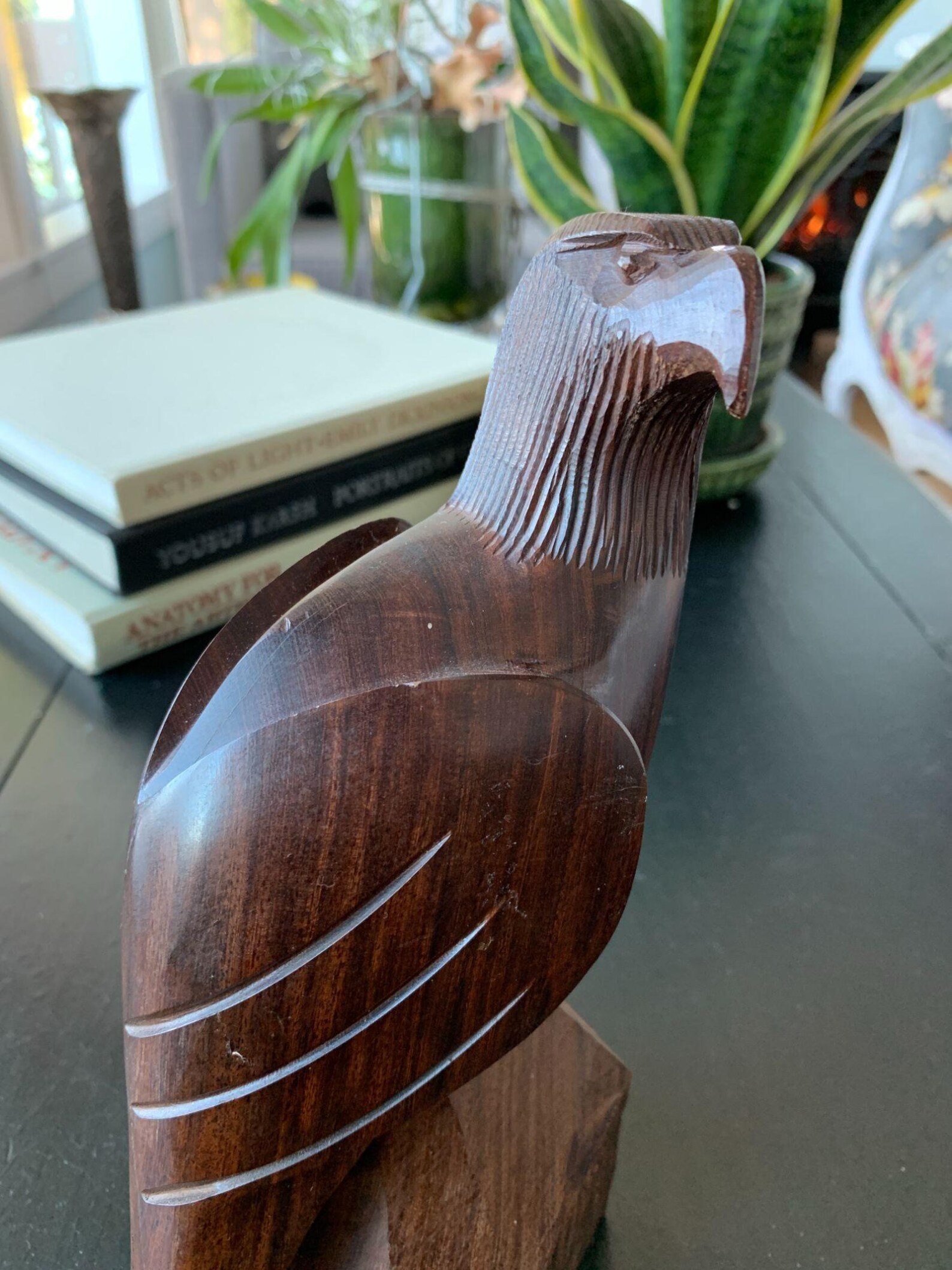 Carved Wood Eagle Etsy