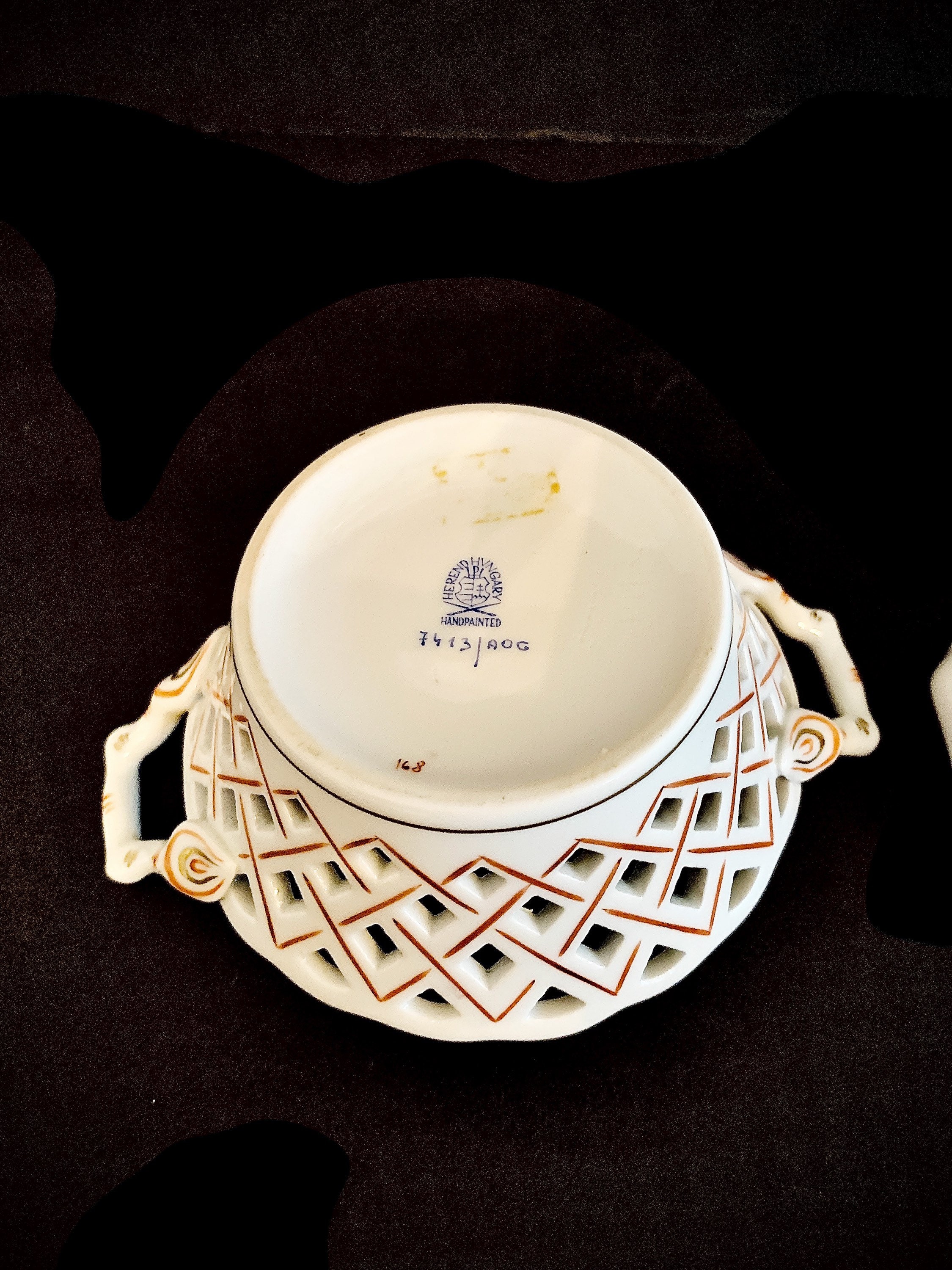 Herend Porcelain China Basket and Lidded Trinket Box - Etsy