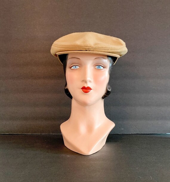 Pendleton Camel Wool Beret Hat