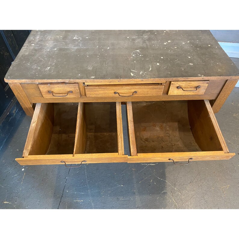 Antique Farmhouse Kitchen / Possum Belly Table / Bakers Table Etsy