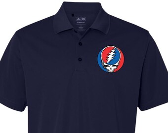 grateful dead polo golf shirt