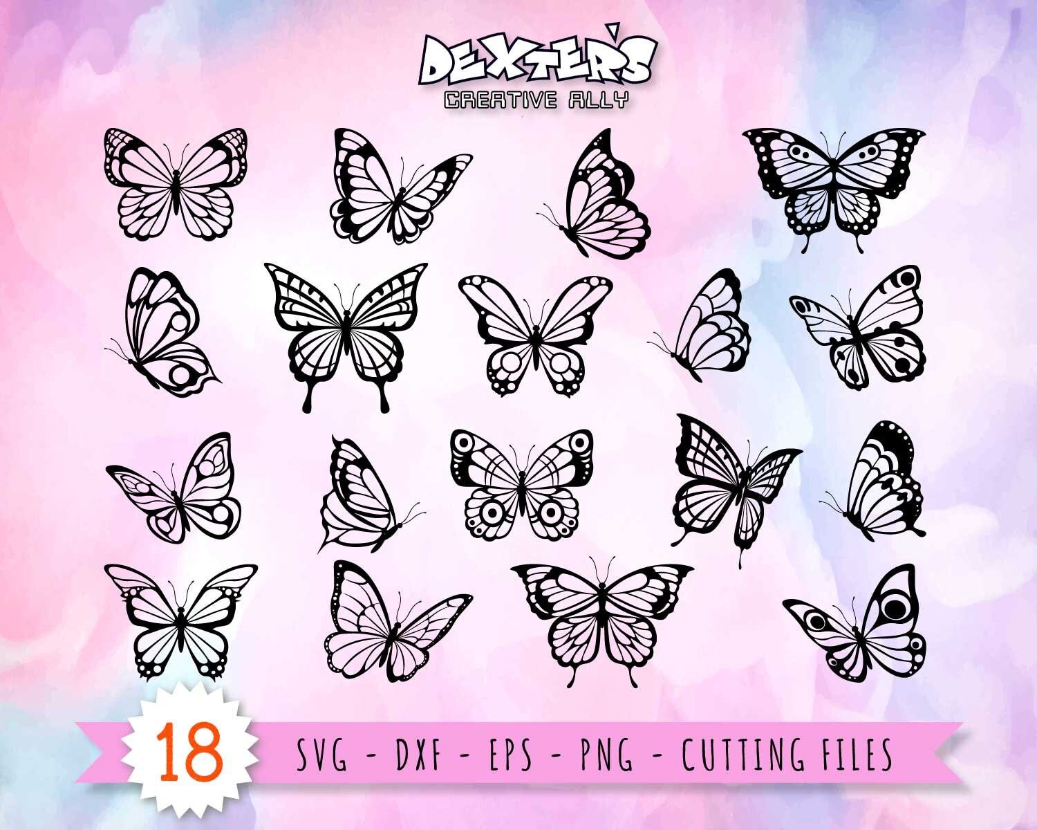 Butterfly Svg Bundle Butterflies Svg Butterfly Clip Art Etsy