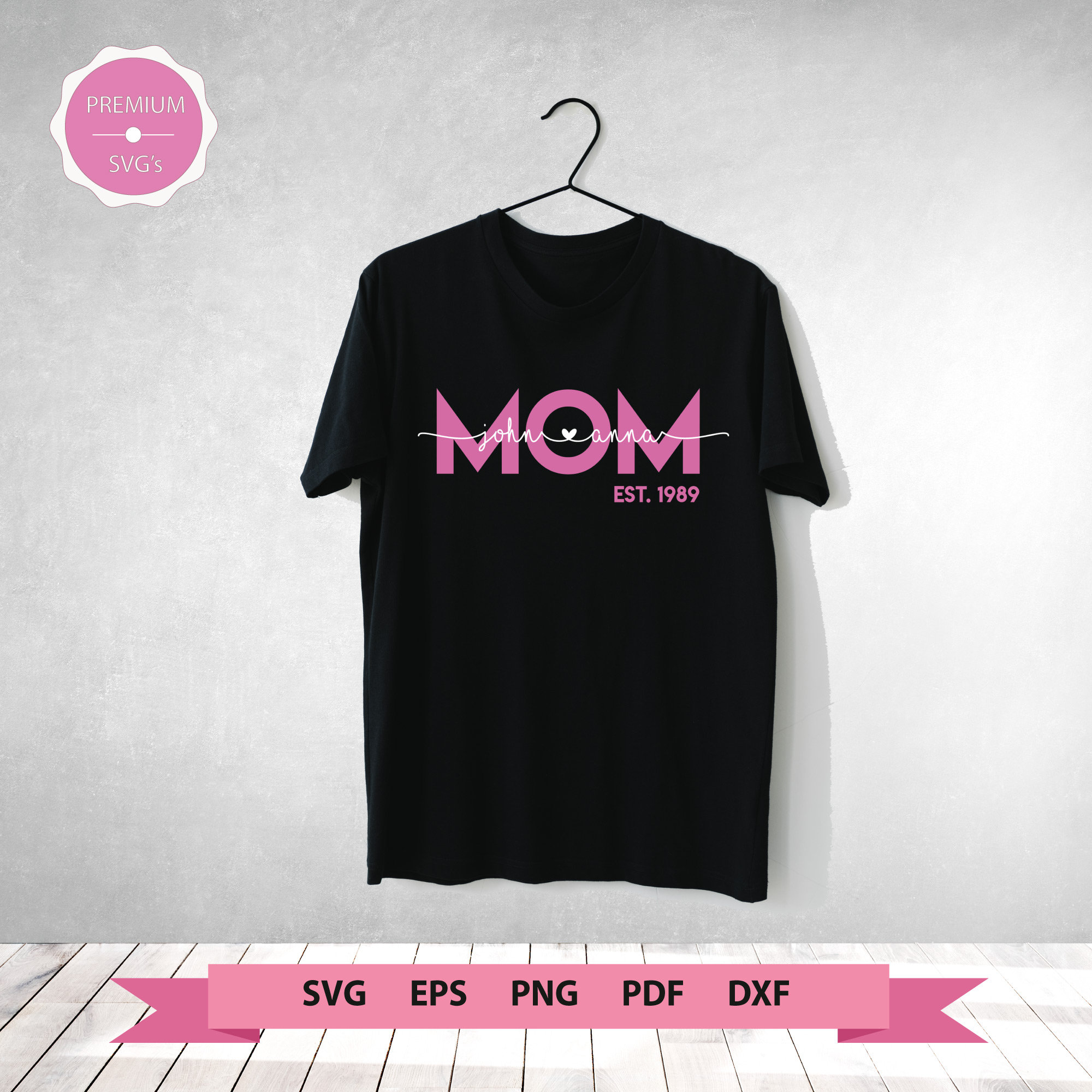 Mothers day SVG MOM Shirt with Personalized Names MOM svg | Etsy