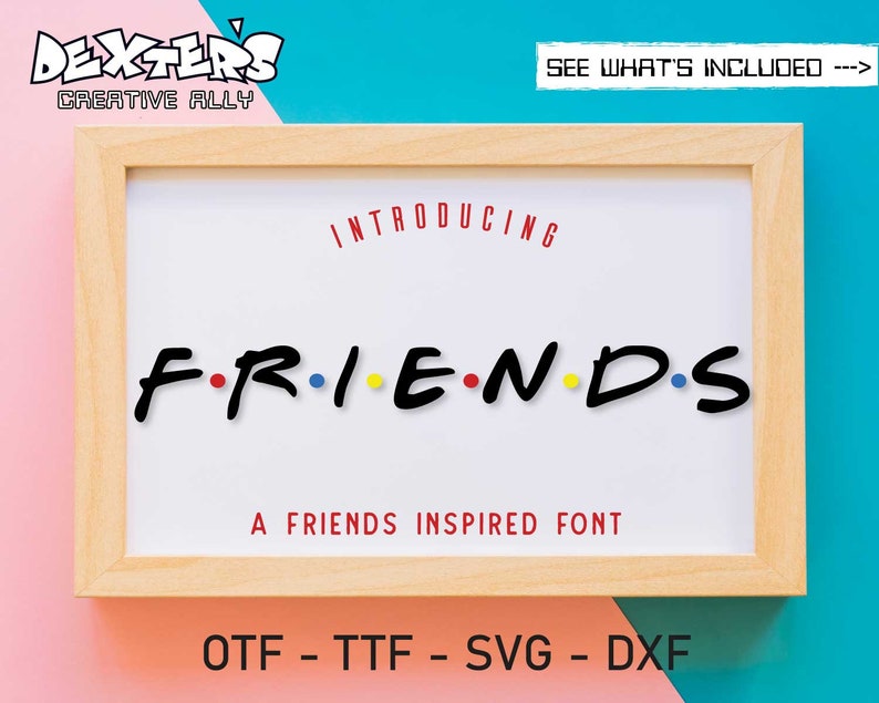Download Friends font svg Alphabet svg Friends TV show inspired ...