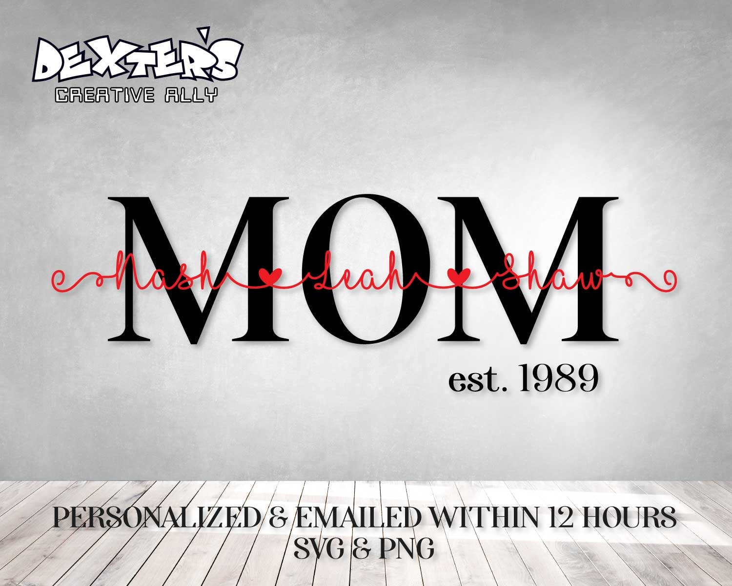 Download Mom With Names Svg Mothers Day Svg Mom Svg Shirt Gift Etsy