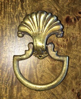 Antique Brass Shell Motif Victorian Ring Pull Drawer Handle - Etsy