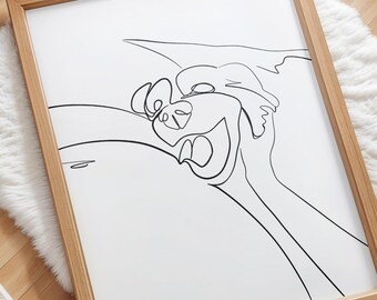 Custom Prints, Custom Line Art, Custom Drawing, Personalized Line Drawing, Custom Portrait, Customized Art, Custom Wall Art, Family Line Art