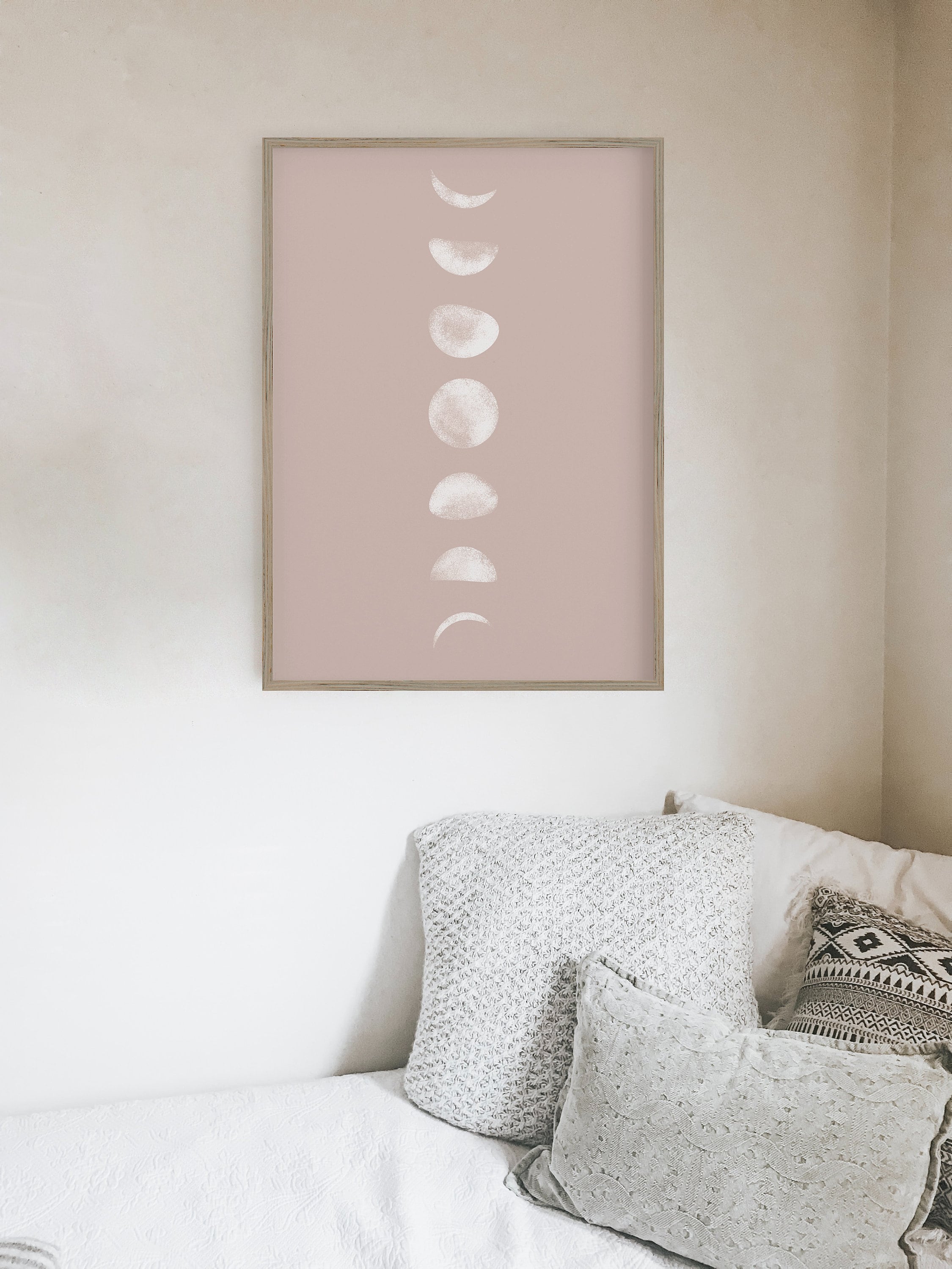Mauve Taupe Printable Mid Century Modern Art Earth Tone Wall Etsy