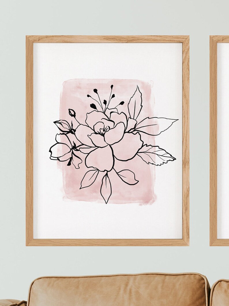 Set of 3 Prints Flower Floral Print Set of 3 Floral Print Etsy