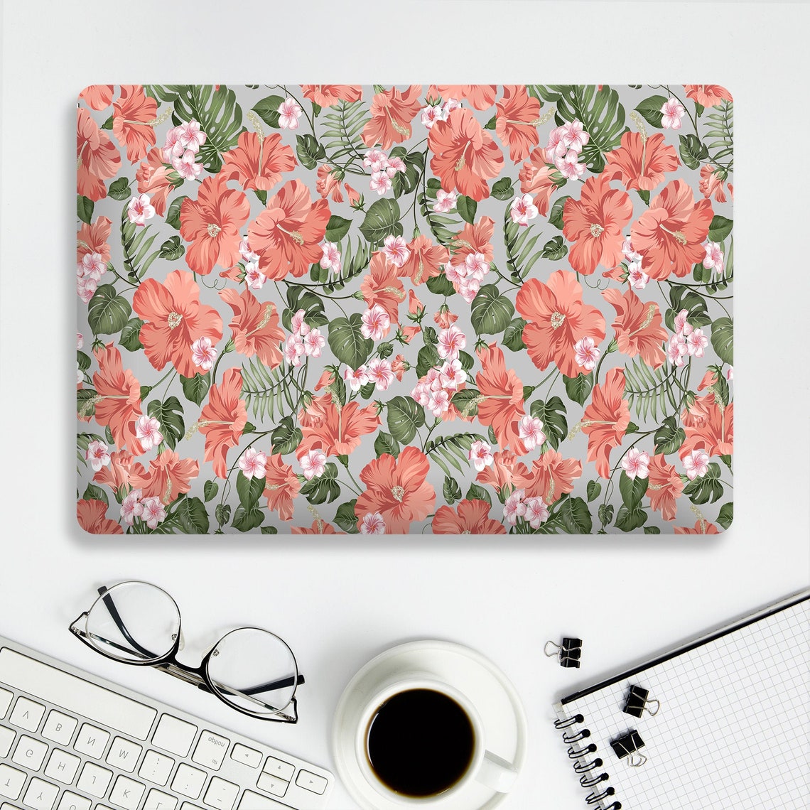 Flowers print for laptop decal flower notebook decal any Etsy