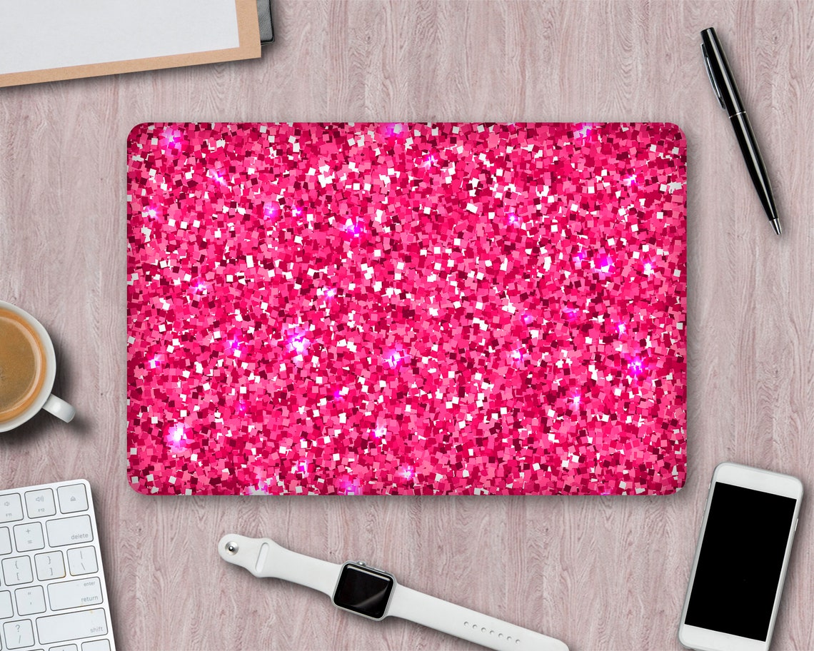 Pink glitter laptop skin laptop skin cover computer decal Etsy