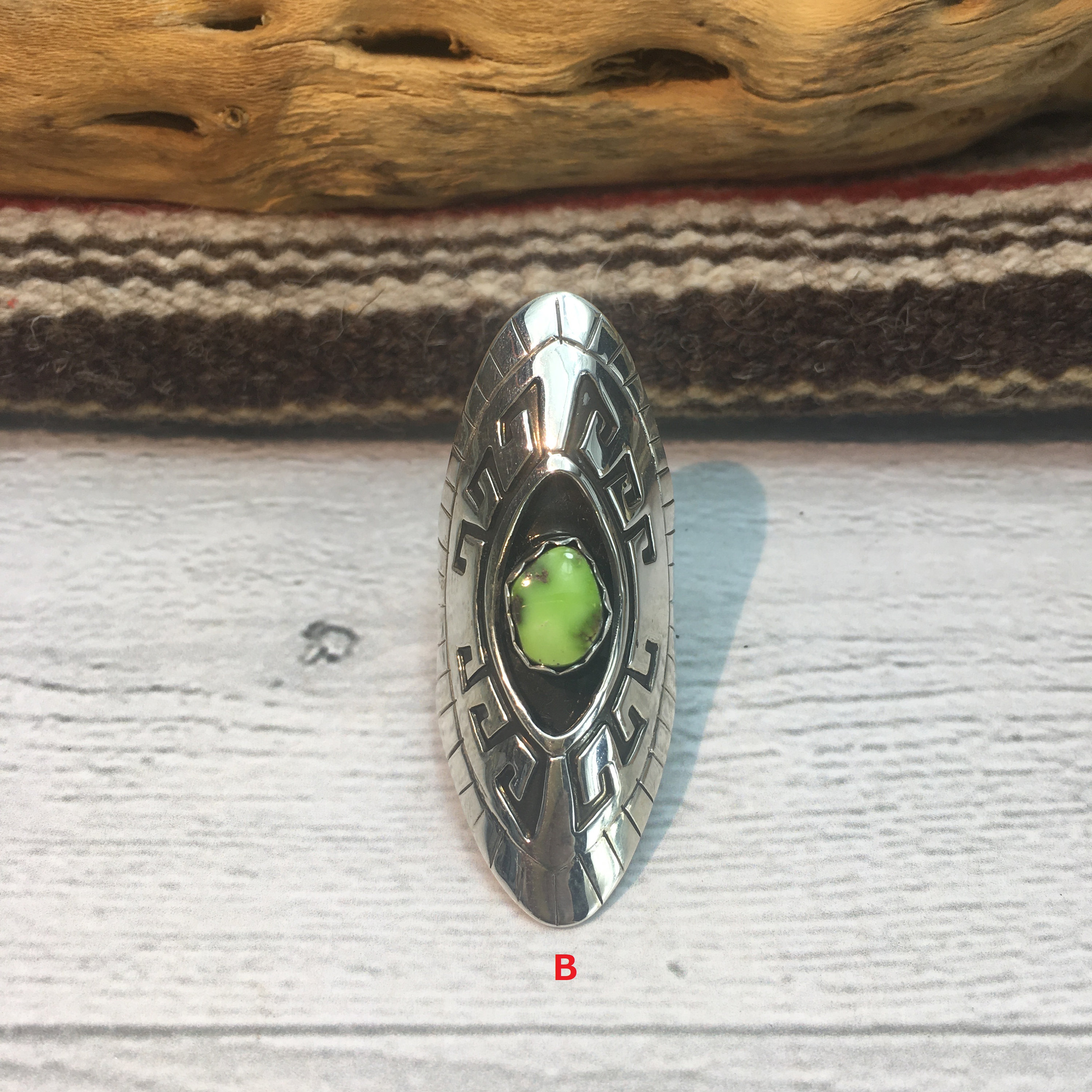 Sterling Silver Overlay & Shadow Box With Turquoise Ring - Etsy