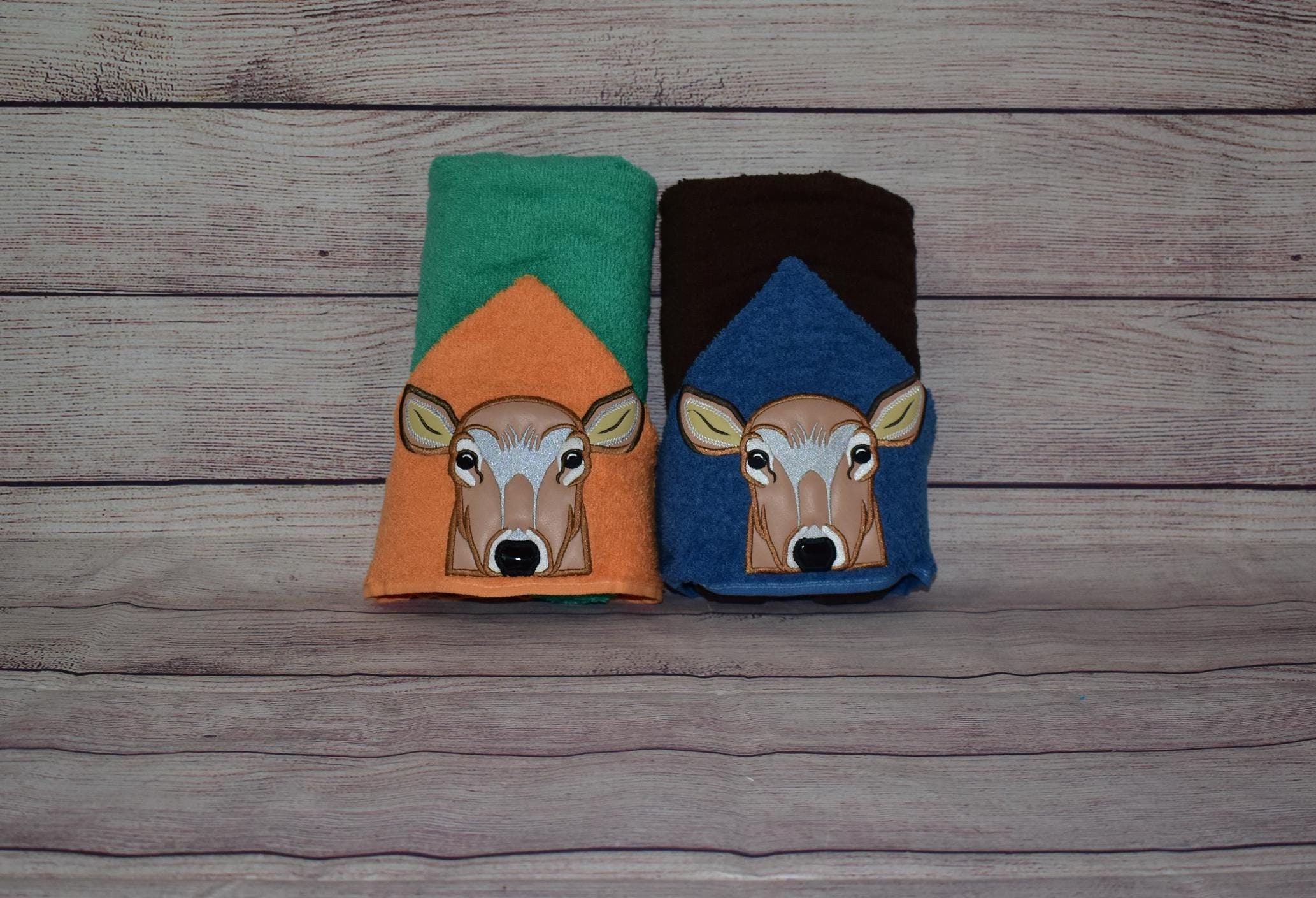 Personalized Deer Hooded Towel for kids, gifts for kids, hooded bath towel for toddlers, baby shower gift, pool towels