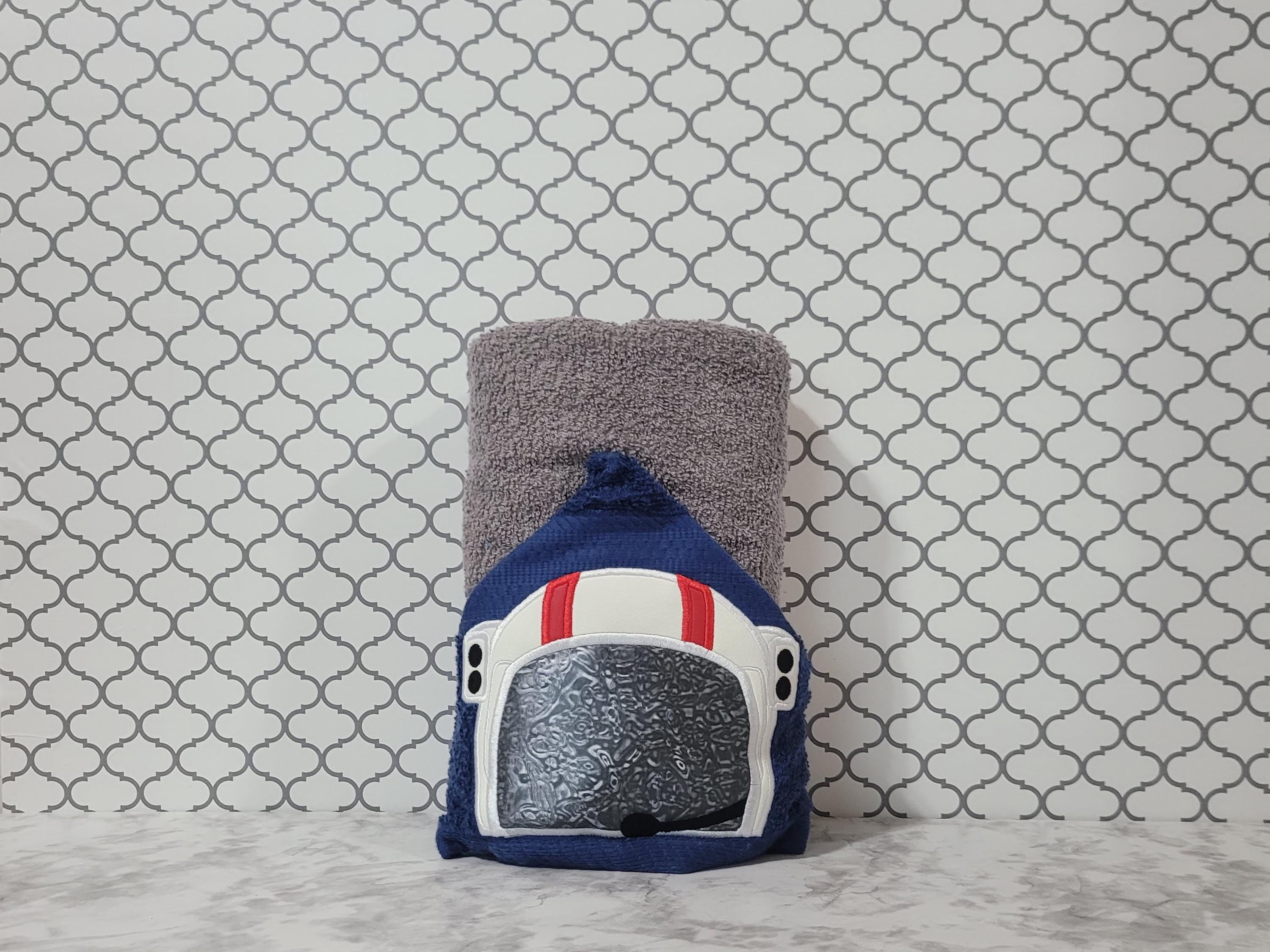 Astronaut Hooded Towel, Personalized Free, Unique Gift, Bath Towel, Pool Towel, Beach Towel, Child Towel