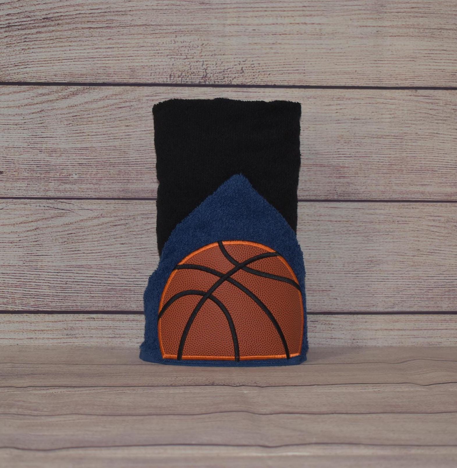 Basketball Hooded Towel, Personalized Free, Unique Gift, Bath Towel, Pool Towel, Beach Towel, Child Towel - Thumbnail 3
