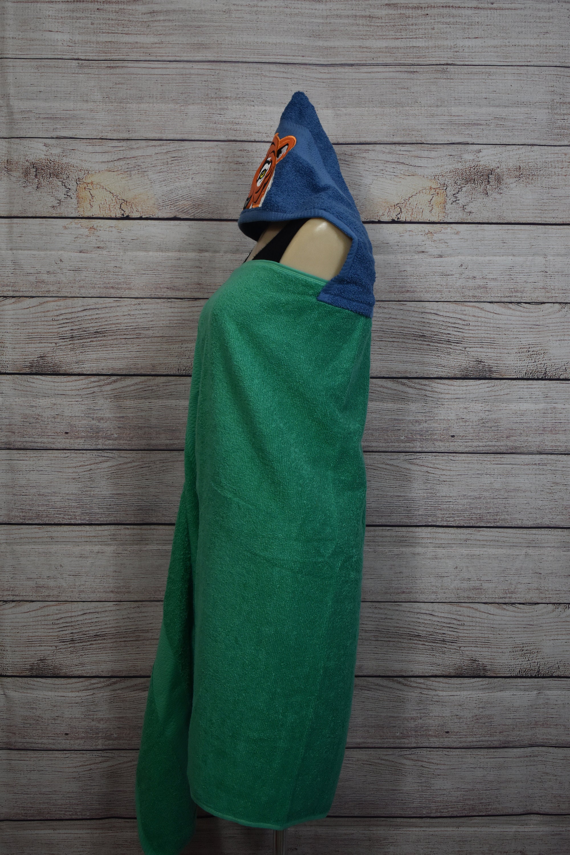 Tiger Hooded Towel, Personalized Free, Unique Gift, Bath Towel, Pool Towel, Beach Towel, Child Towel - Thumbnail 3
