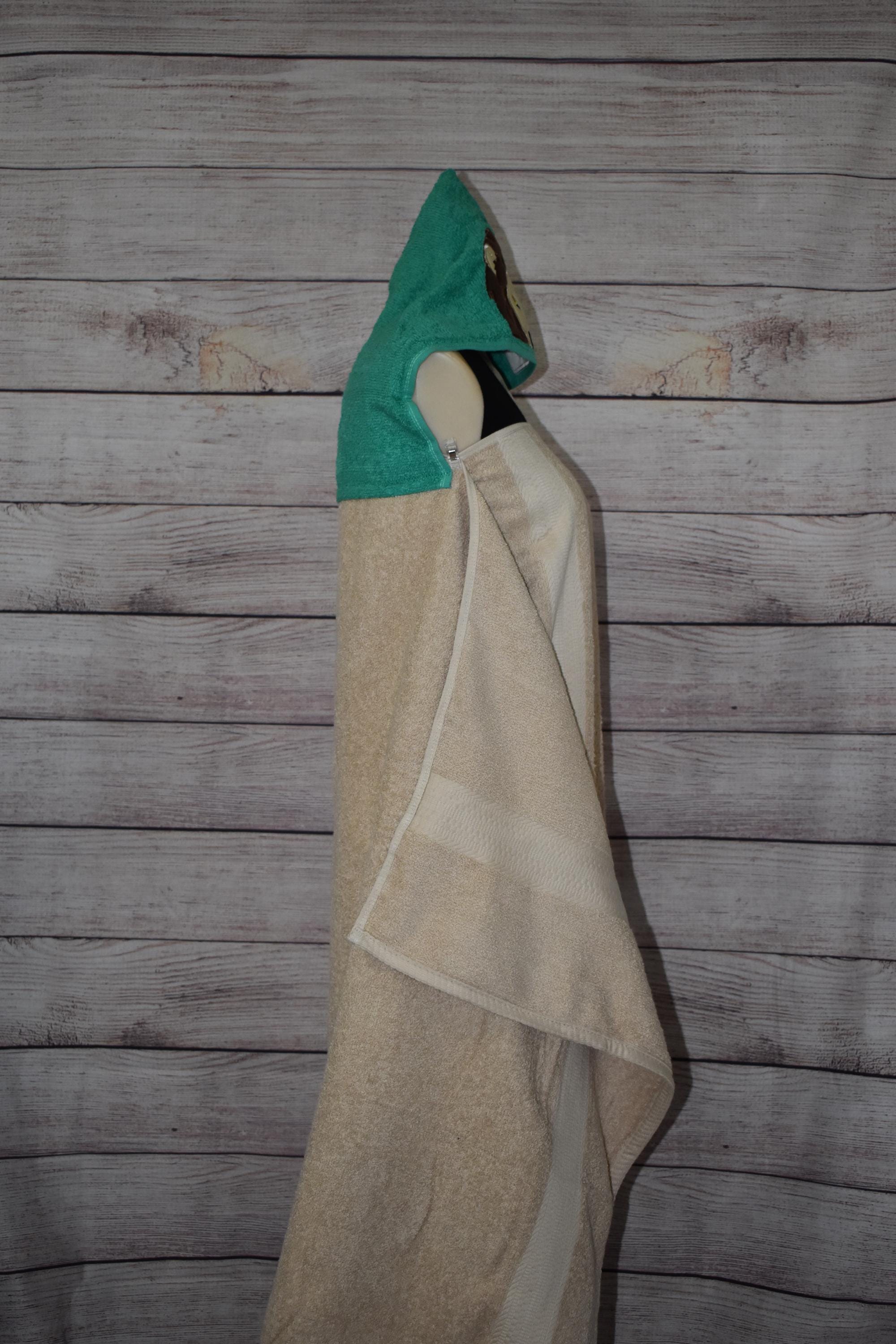 Lion Hooded Towel, Personalized Free, Unique Gift, Bath Towel, Pool Towel, Beach Towel, Child Towel - Thumbnail 3