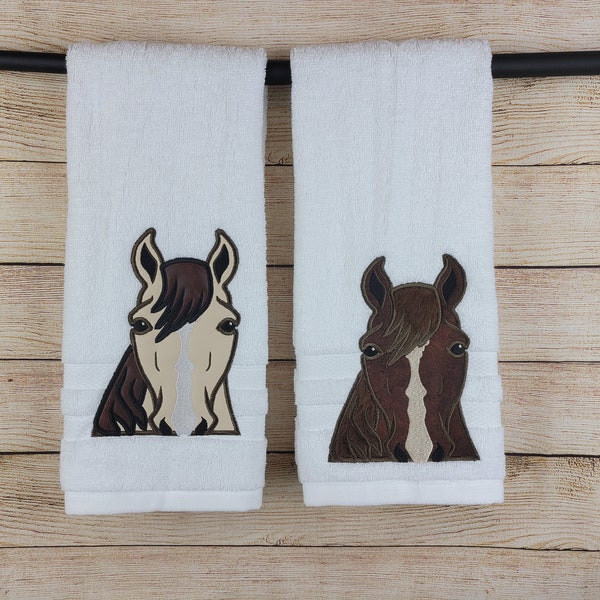Horse Hand Towels for Bathroom Etsy