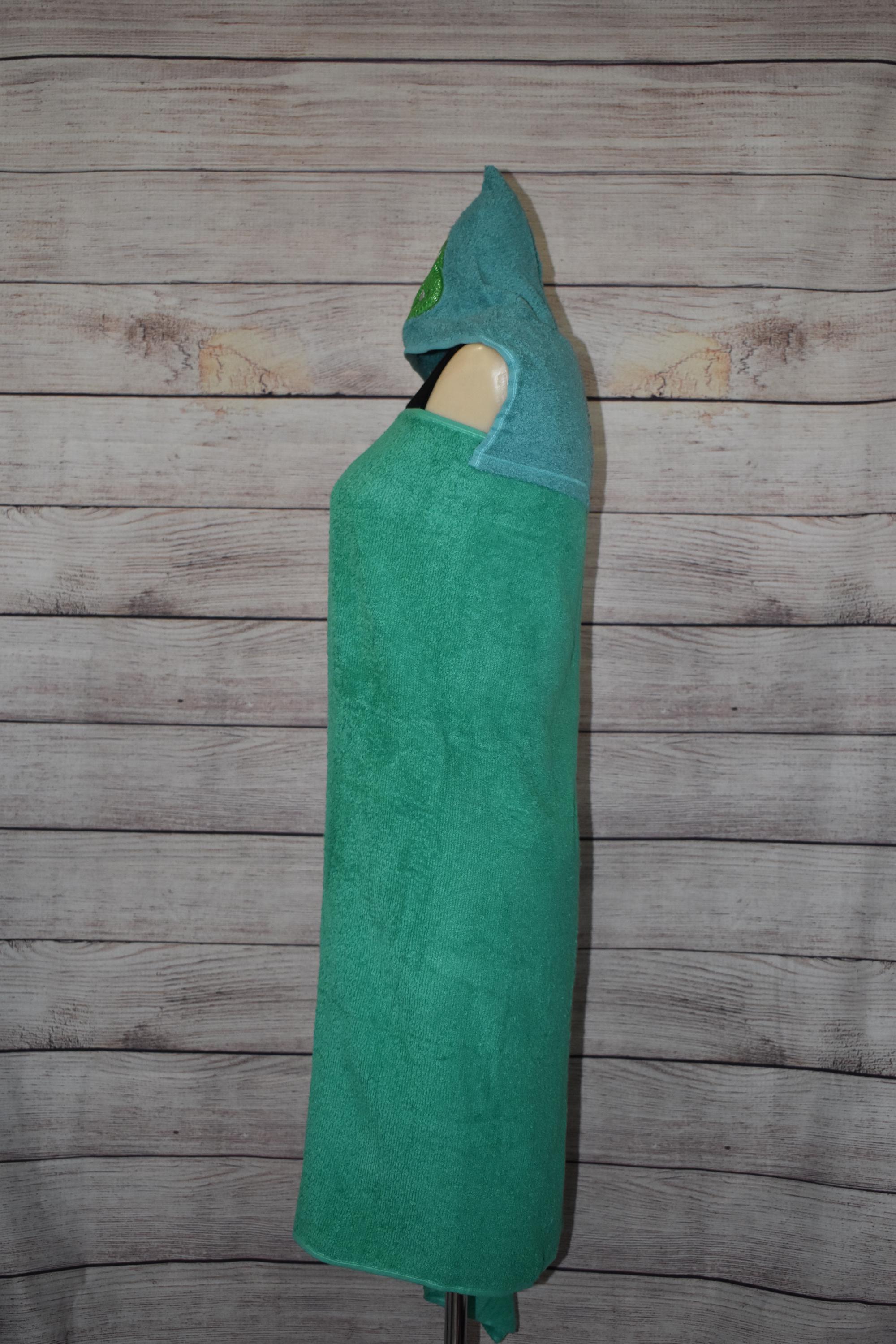 Gator Hooded Towel, Personalized Free, Unique Gift, Bath Towel, Pool Towel, Beach Towel, Child Towel - Thumbnail 5