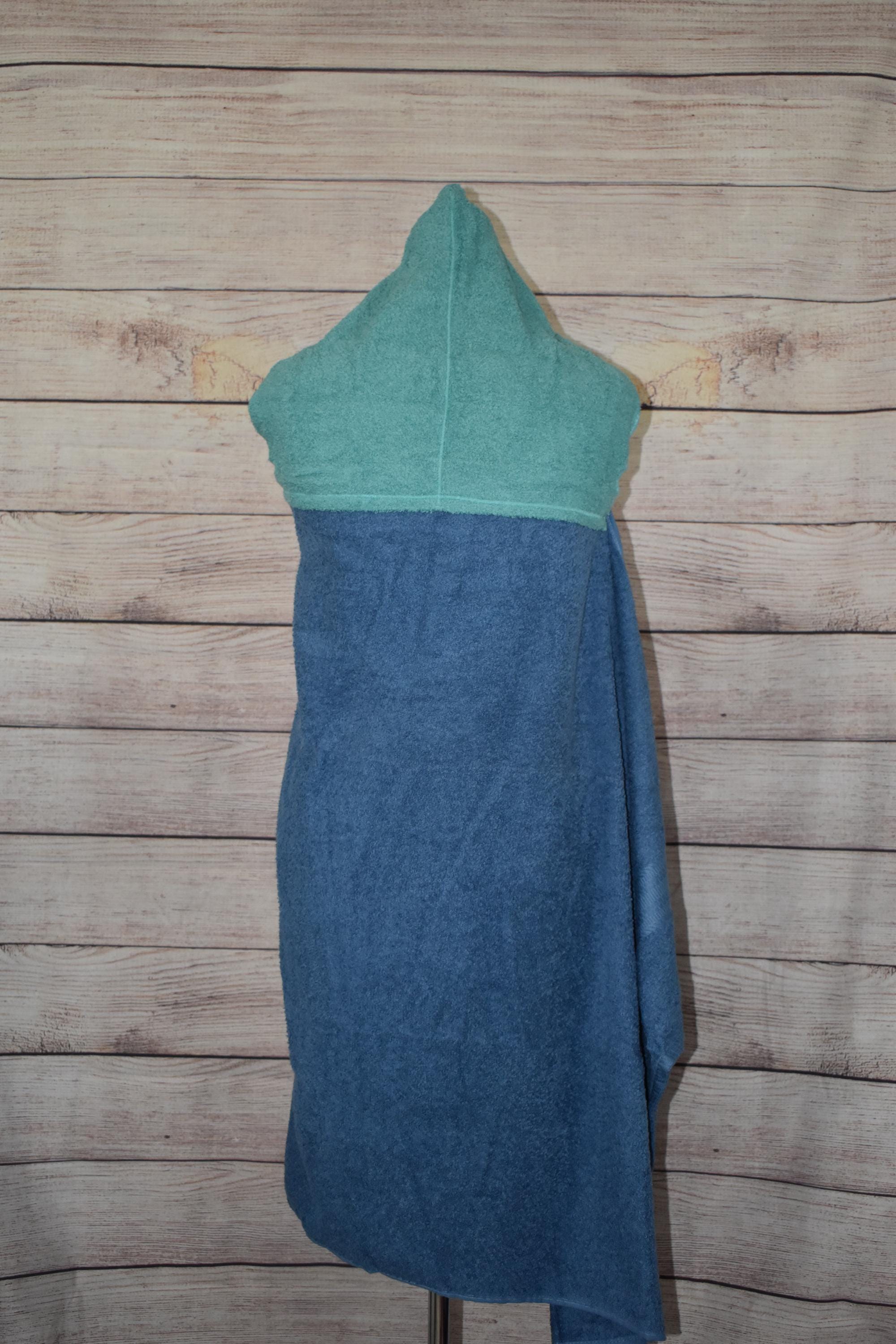 Manatee Hooded Towel, Personalized Free, Unique Gift, Bath Towel, Pool Towel, Beach Towel, Child Towel - Thumbnail 4