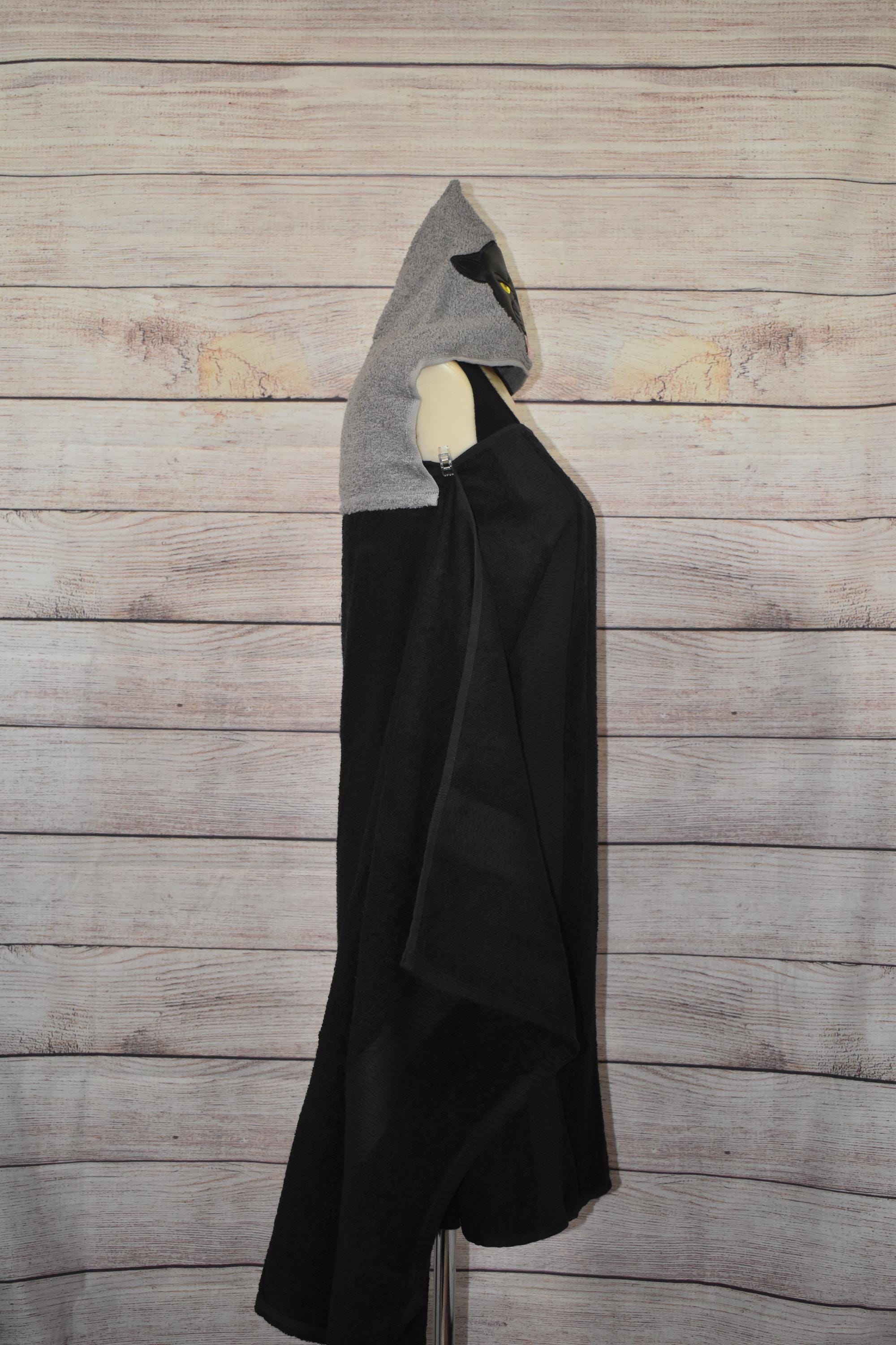 Panther Hooded Towel, Personalized Free, Unique Gift, Bath Towel, Pool Towel, Beach Towel, Child Towel - Thumbnail 4